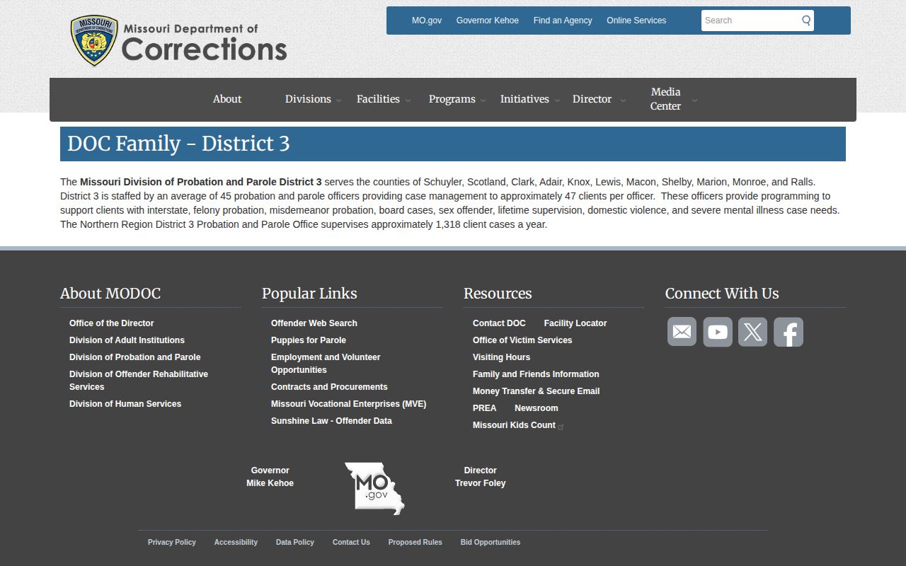 Clark County parole and probation District 3 assignment