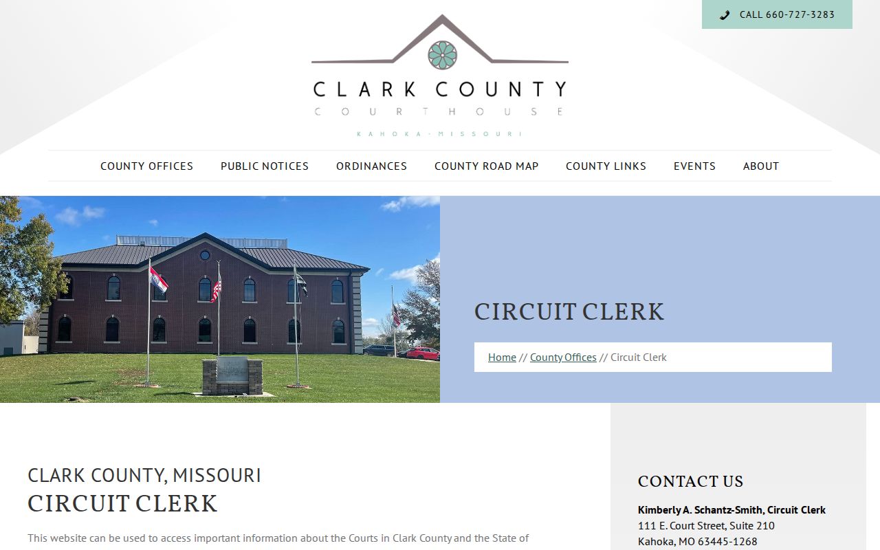 Clark County Circuit Clerk source for court release records