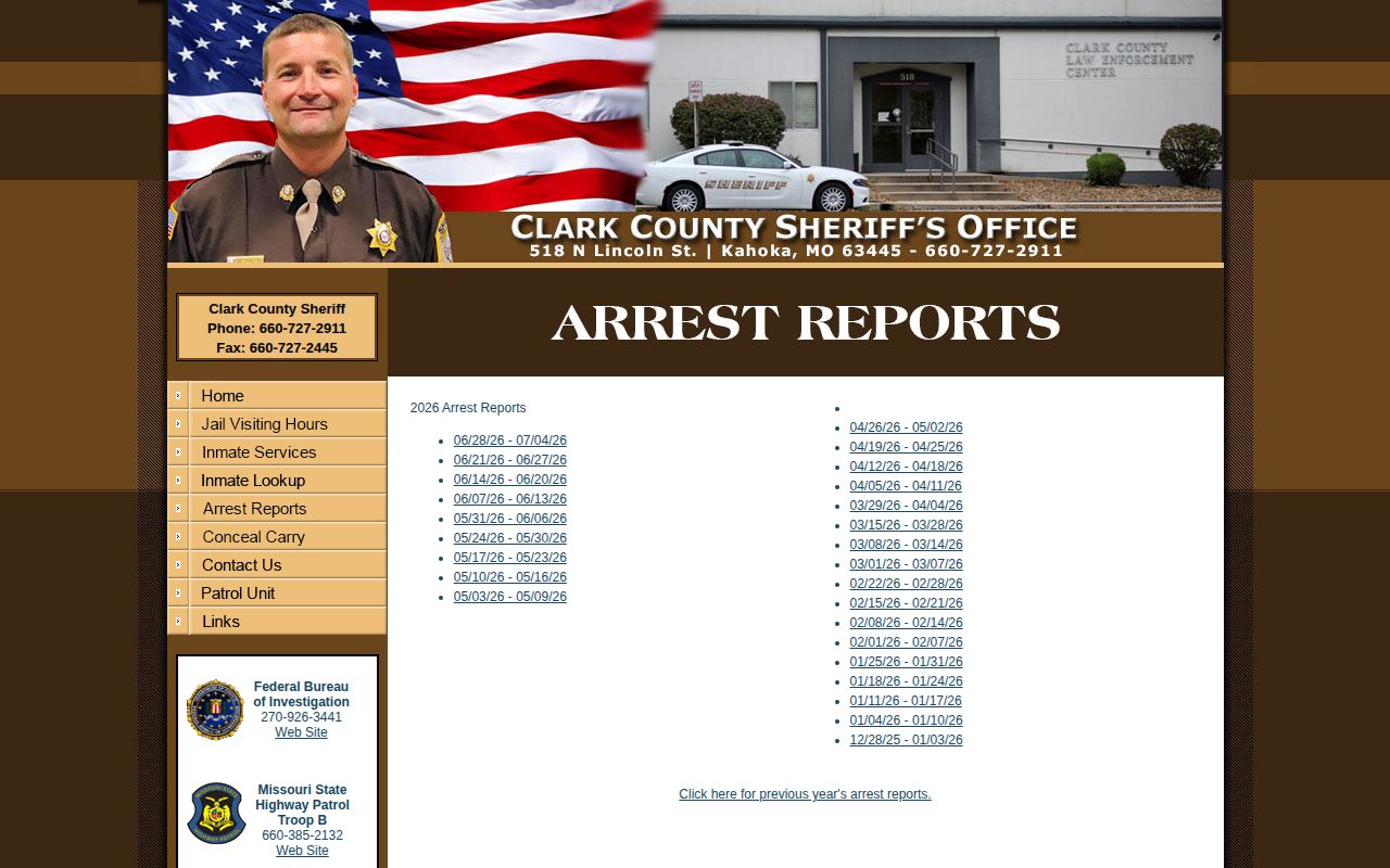 Clark County weekly reports used to find explicit released inmate language